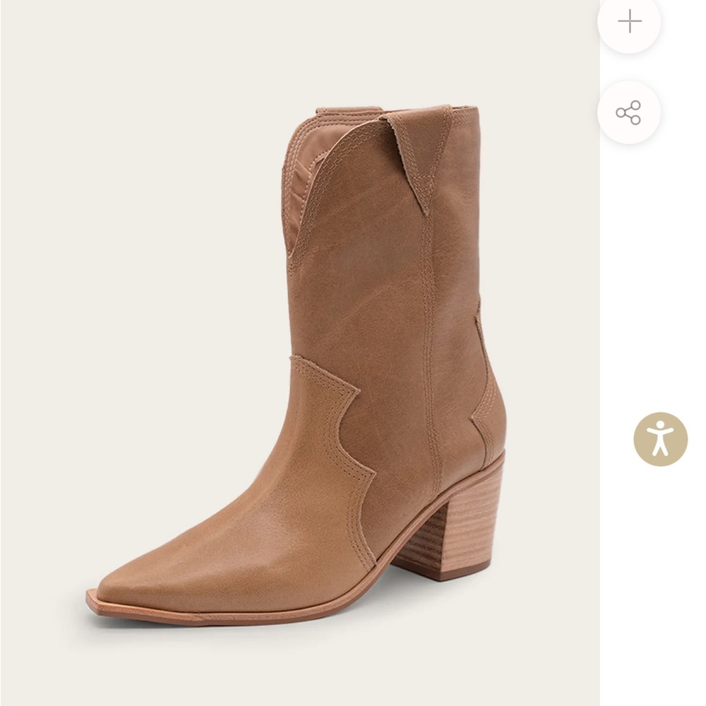 Tan western bootie Kaanas!